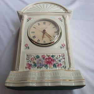 GODINGER PORCELAIN IRISH ROSE CLOCK
